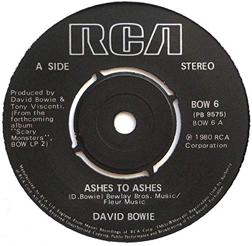 Ashes to ashes (1980) / Vinyl single [Vinyl-Single 7'']