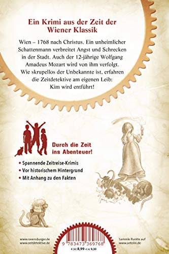Die Zeitdetektive, Band 28: Mozart und der Notendieb: Ein Krimi aus der Zeit der Wiener Klassik