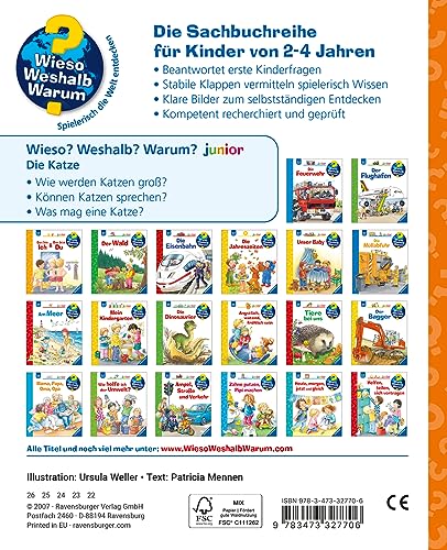 Wieso? Weshalb? Warum? junior, Band 21 - Die Katze (Sachbuch ab 2 Jahre - mit Klappen) (junior, 21)