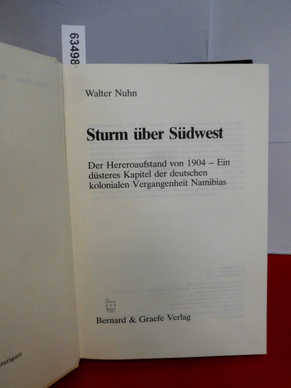 Sturm über Südwest. Der Hereroaufstand von 1904