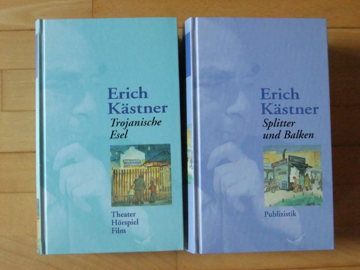 Erich Kästner: Werke. 6 Bände. Band I: Gedichte. Band II: Chanson, Kabarett, Kleine Prosa. Band III: Romane I. Band IV: Romane II. Band V: Theater, Hörspiel, Film. Band VI: Publizistik