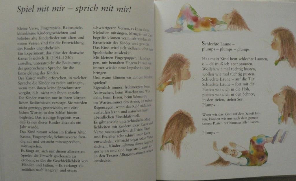 Tippel, tippel, tapp, Finger auf und ab. Lustige Fingerspiele und Reime