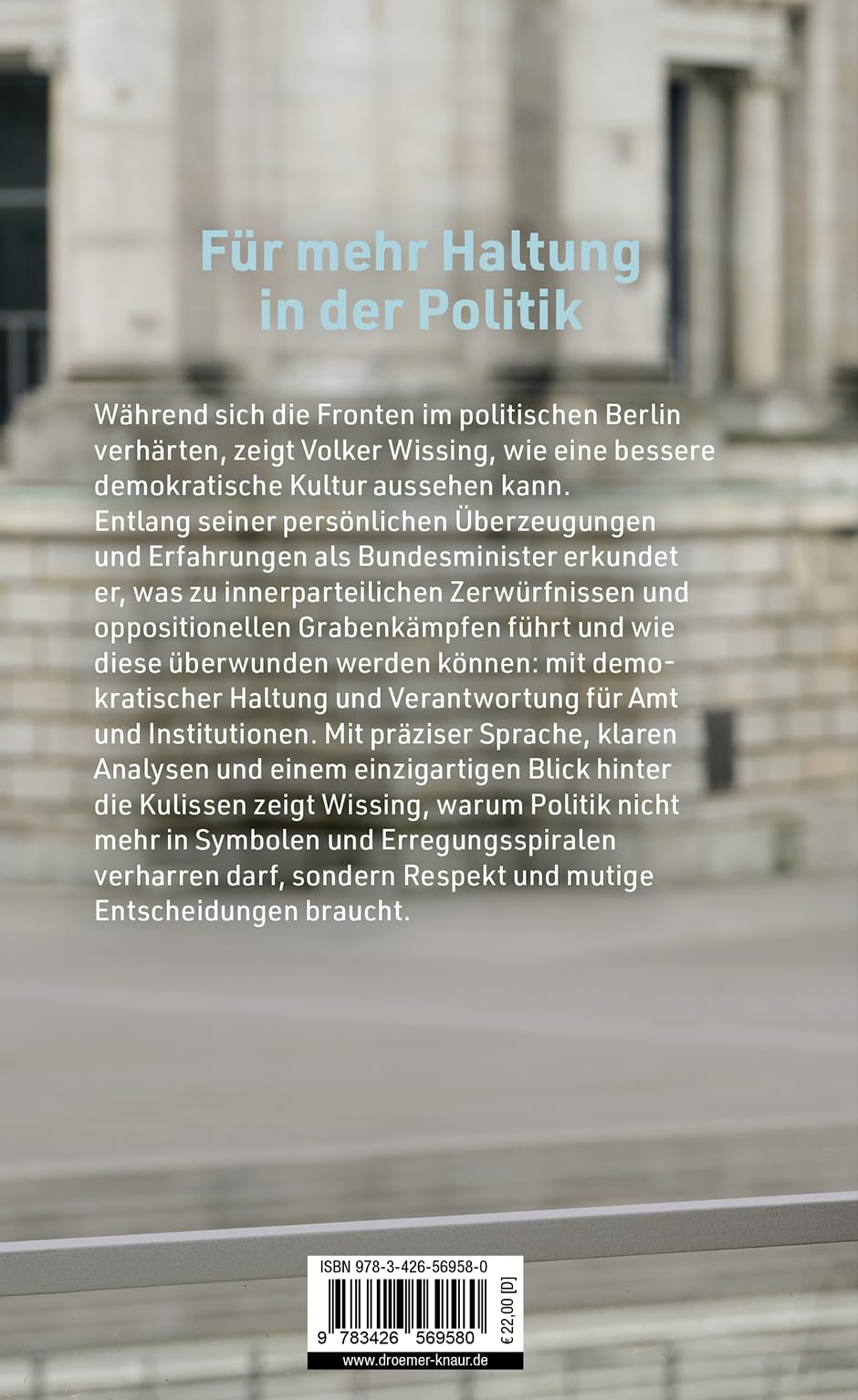 Verantwortung: Der ehemalige Bundesminister und FDP-Politiker über politischen Anstand