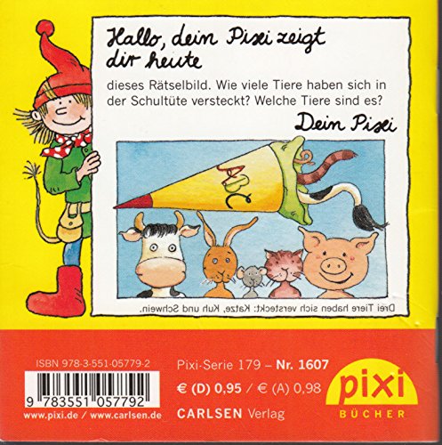 Hansi Hase und seine Schultüte - Pixi-Buch 1607 (Einzeltitel) aus Pixi-Serie 179