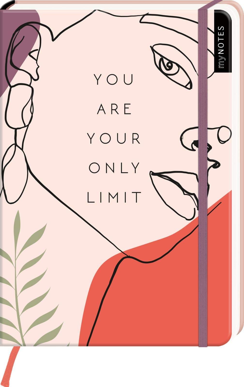 myNOTES Notizbuch A5: You are your only limit: Notebook medium, gepunktet | Für mehr Female Empowerment / in One line Optik: Ideal als Bullet Journal oder Tagebuch