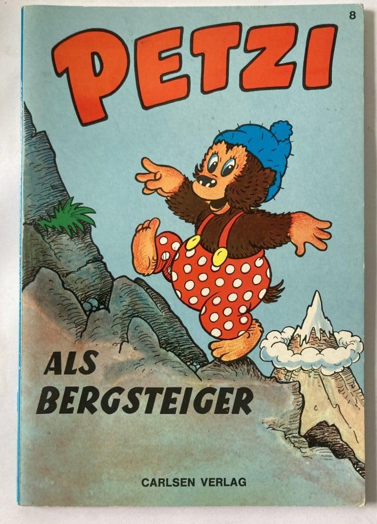 Petzi als Bergsteiger