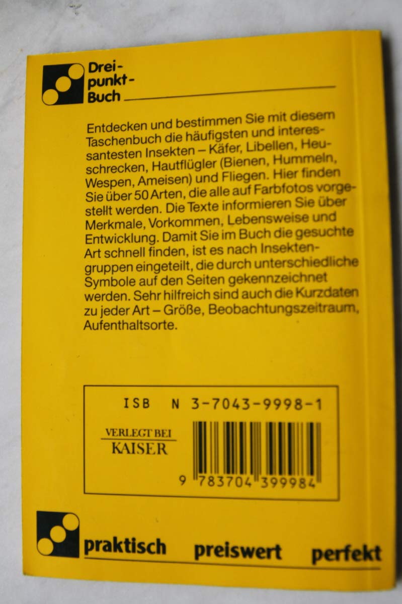 Insekten. Käfer, Libellen und andere