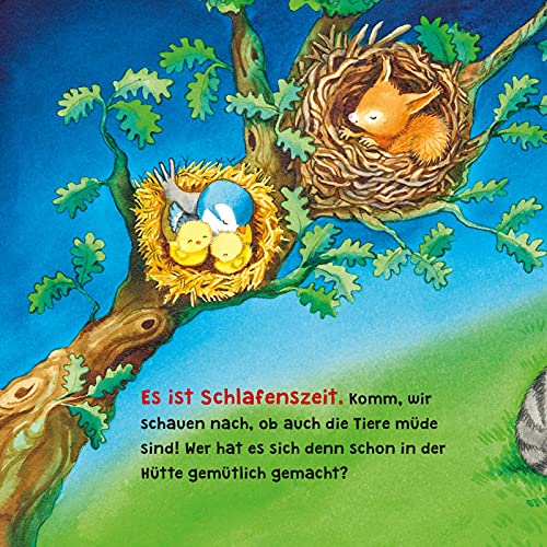 Baby Pixi (unkaputtbar) 96: Mein Lieblingsbuch vom Einschlafen mit den Tieren: Ein Baby-Buch mit Klappen und Gucklöchern ab 1 Jahr (96)
