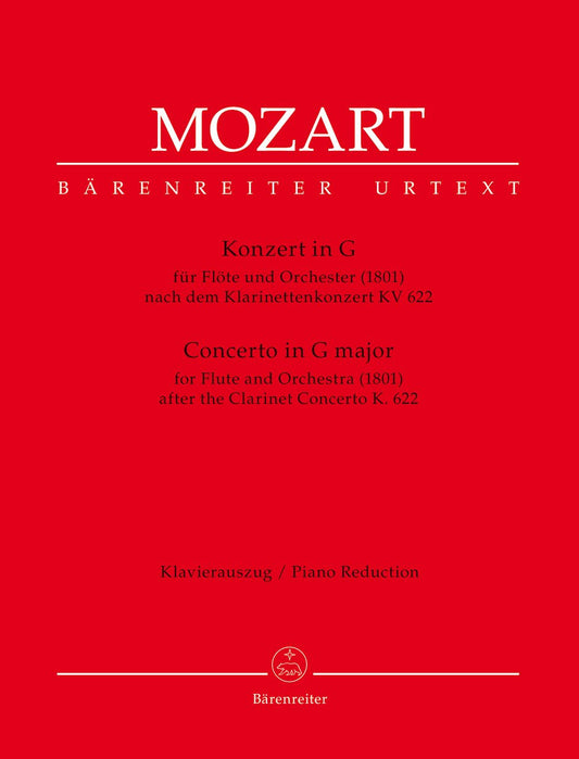 Konzert für Flöte und Orchester G-Dur (1801) -In einer Bearbeitung von A. E. Müller nach dem Klarinettenkonzert KV 622-. Klavierauszug, Stimmen, Urtextausgabe