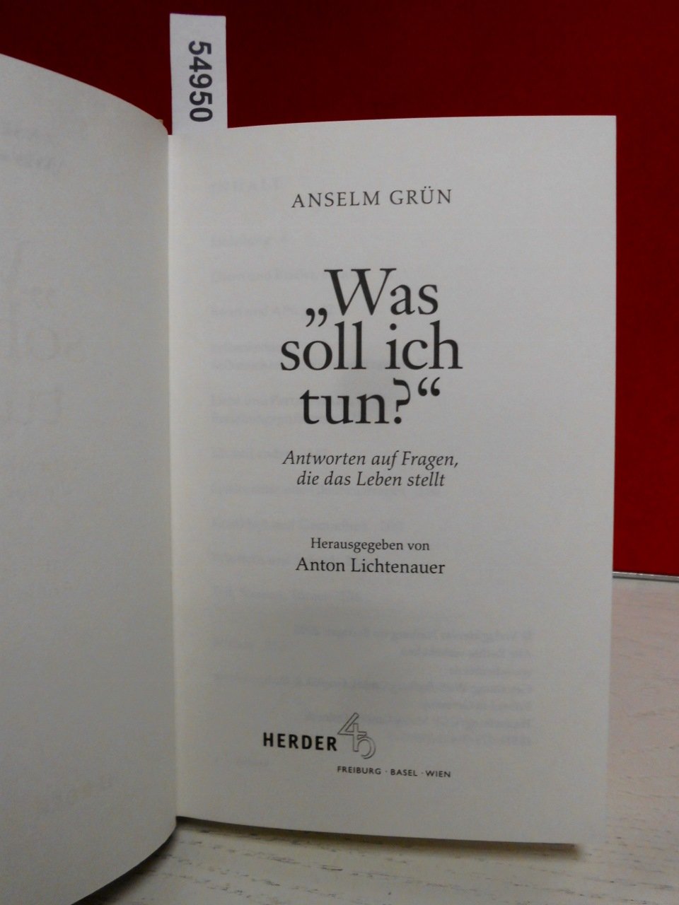 "Was soll ich tun?": Antworten auf Fragen, die das Leben stellt