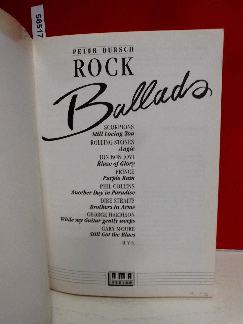 Rock Ballads, Bd.1: Gitarrenarrangements