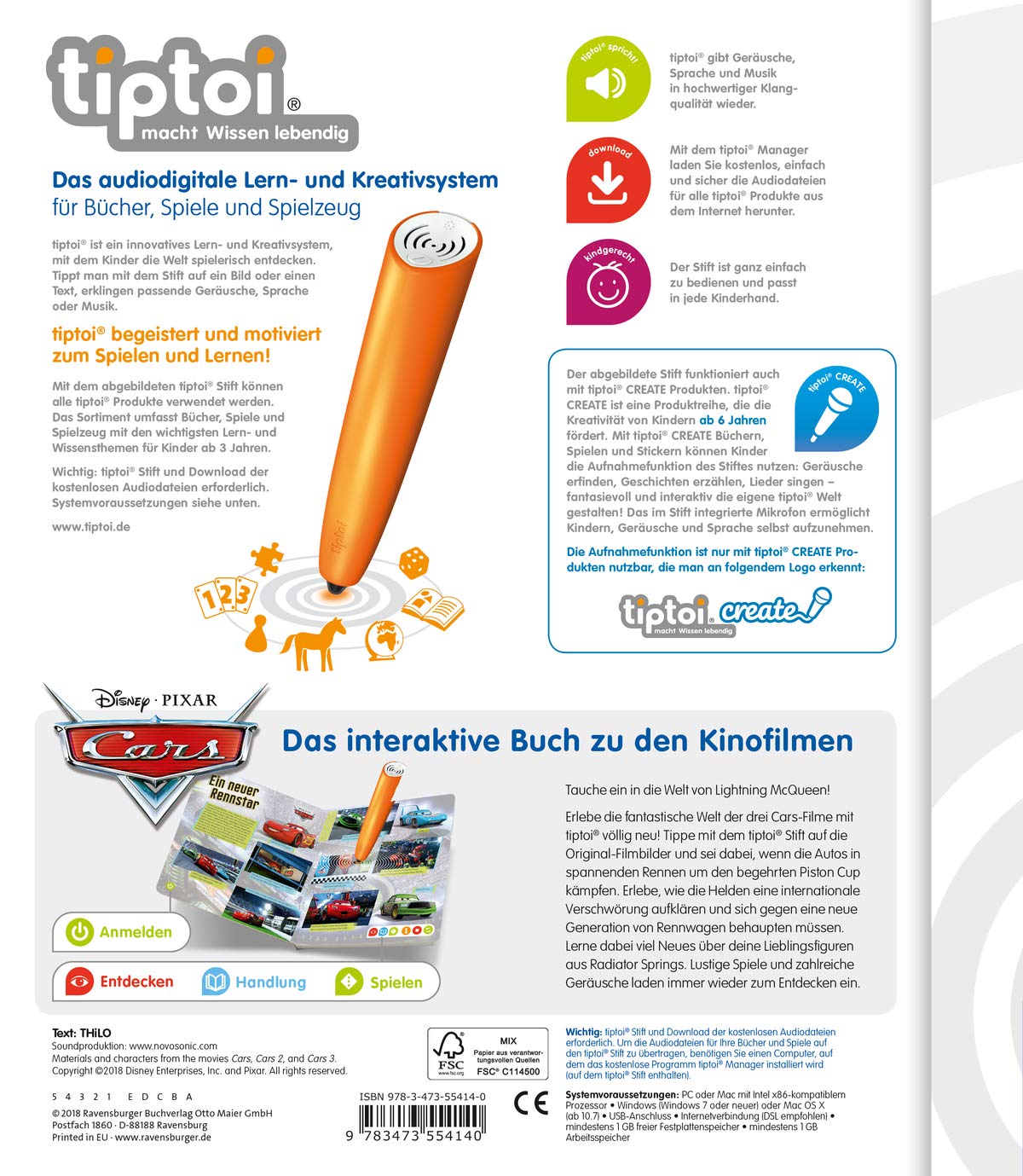 tiptoi® Cars: Das Buch zu den Erfolgsfilmen