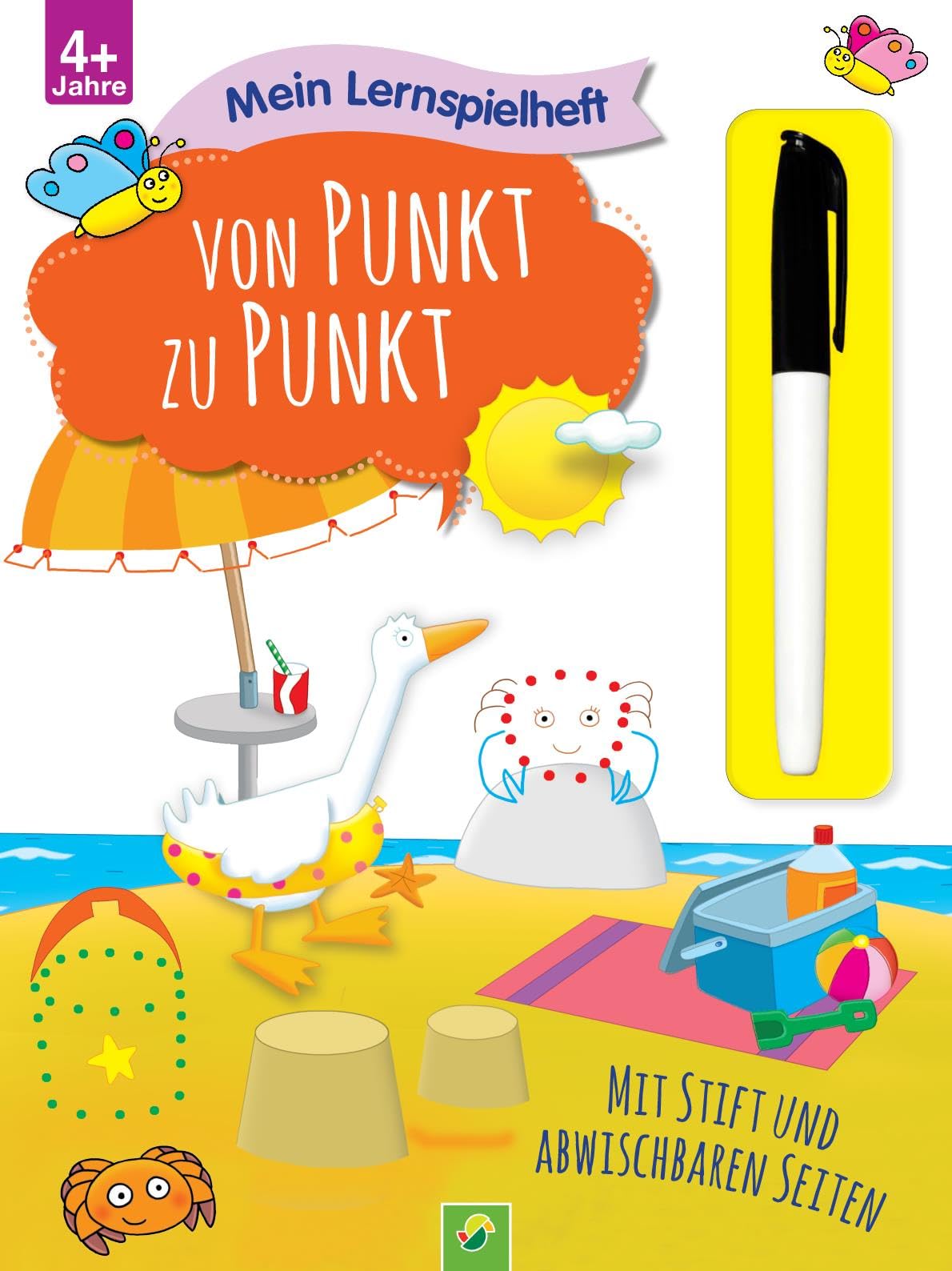 Mein Lernspielheft Von Punkt zu Punkt: Mit Stift und abwischbaren Seiten