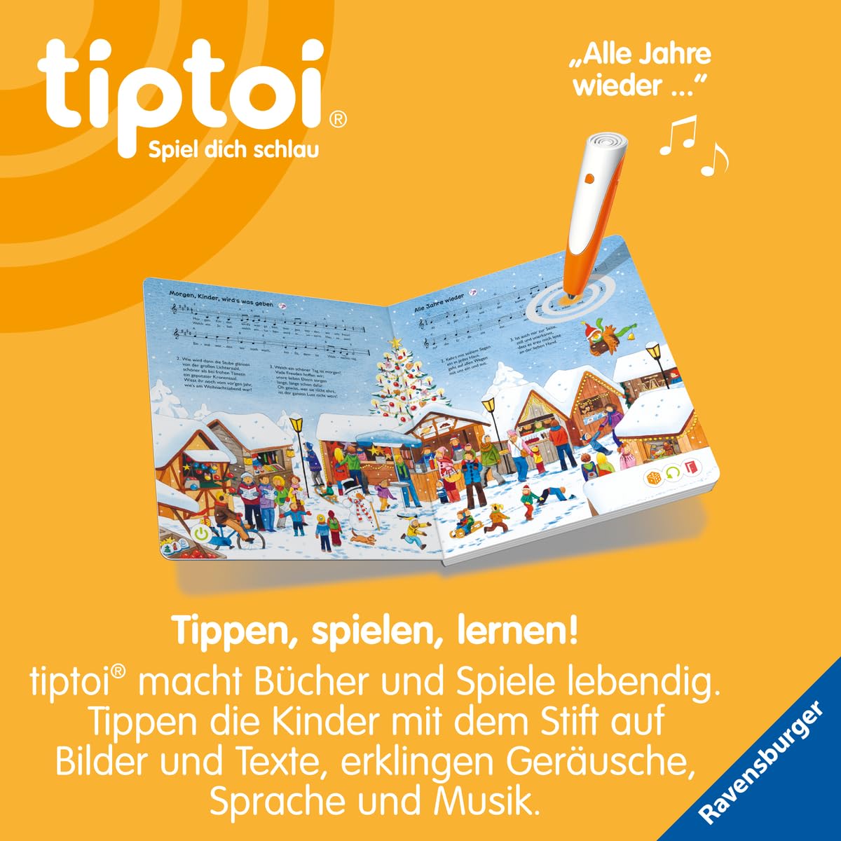 tiptoi® Meine schönsten Weihnachtslieder, Liederbuch ab 3 Jahre für Weihnachten (Liederbücher)