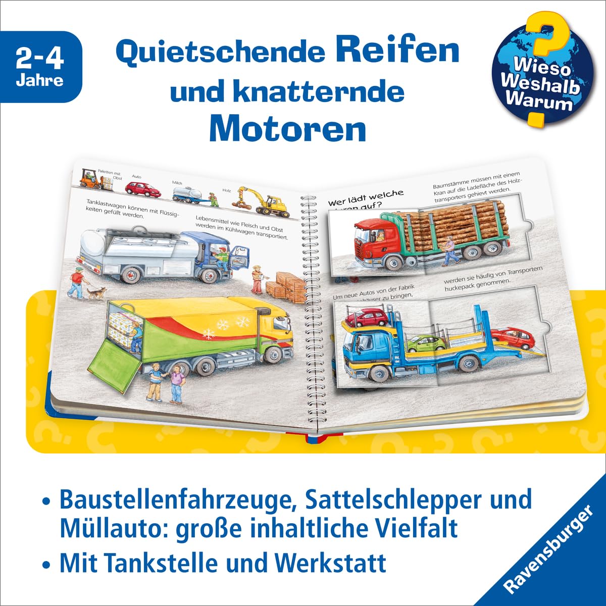 Wieso? Weshalb? Warum? junior, Band 11 - Autos und Laster (Sachbuch ab 2 Jahre - mit Klappen) (junior, 11)