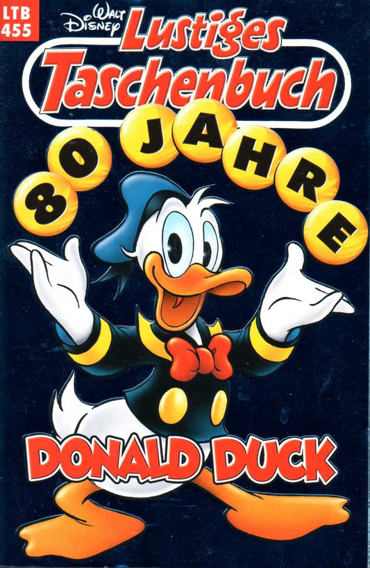 Lustiges Taschenbuch LTB Nr. 455 - 80 Jahre Donald Duck Jubiläums-Ausgabe Cover BLAU