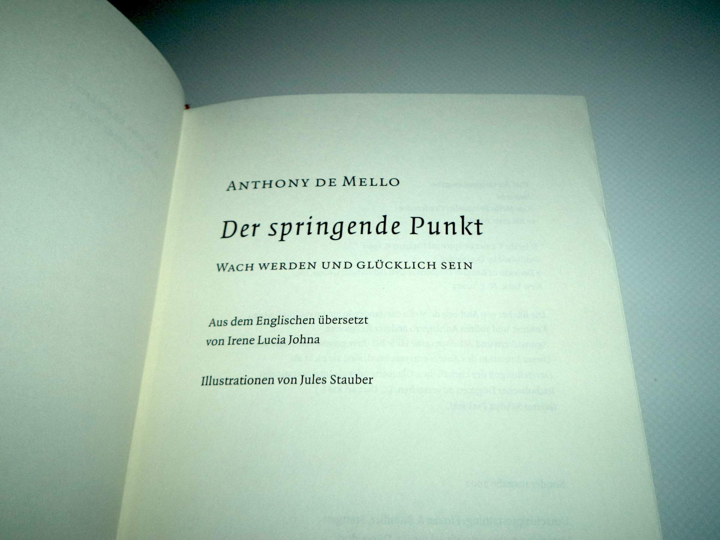 Der springende Punkt: Wach werden und glücklich sein