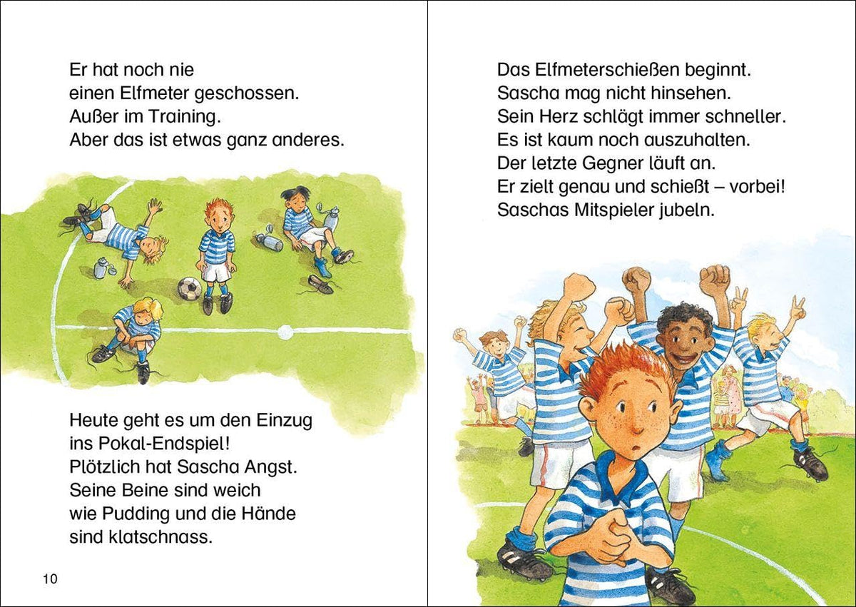 Leselöwen - Das Original - 7-Minuten-Geschichten zum Lesenlernen - Fußball, Tore, Meisterträume: Erstlesebuch für Kinder ab 6 Jahren