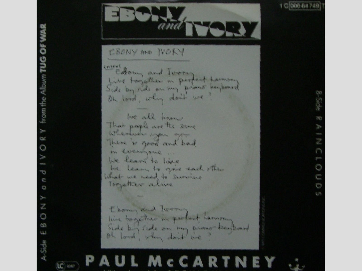 Ebony And Ivory [Vinyl record Single 7"] [Schallplatte]
