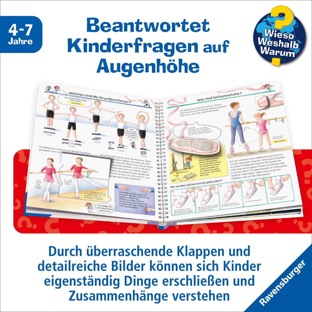 Wieso? Weshalb? Warum?, Band 54 - Komm mit ins Ballett (Sachbuch ab 4 Jahre - mit Klappen) (Kernreihe, 54)