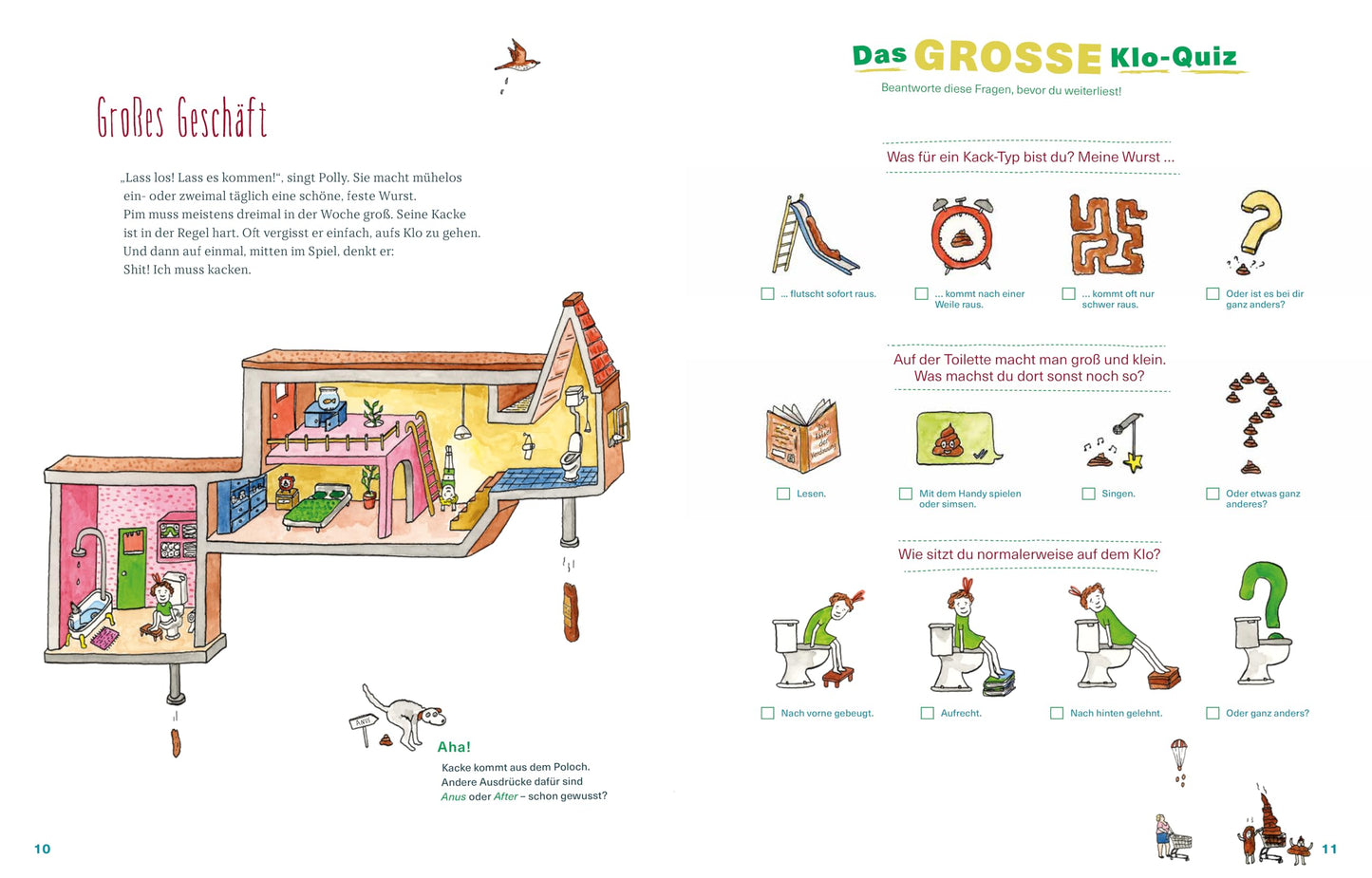 Die Kackwurstfabrik: Einfach erklärt, lustig illustriert: Kindersachbuch zum Thema Verdauung. Für alle Klugscheißer ab 7 Jahren!