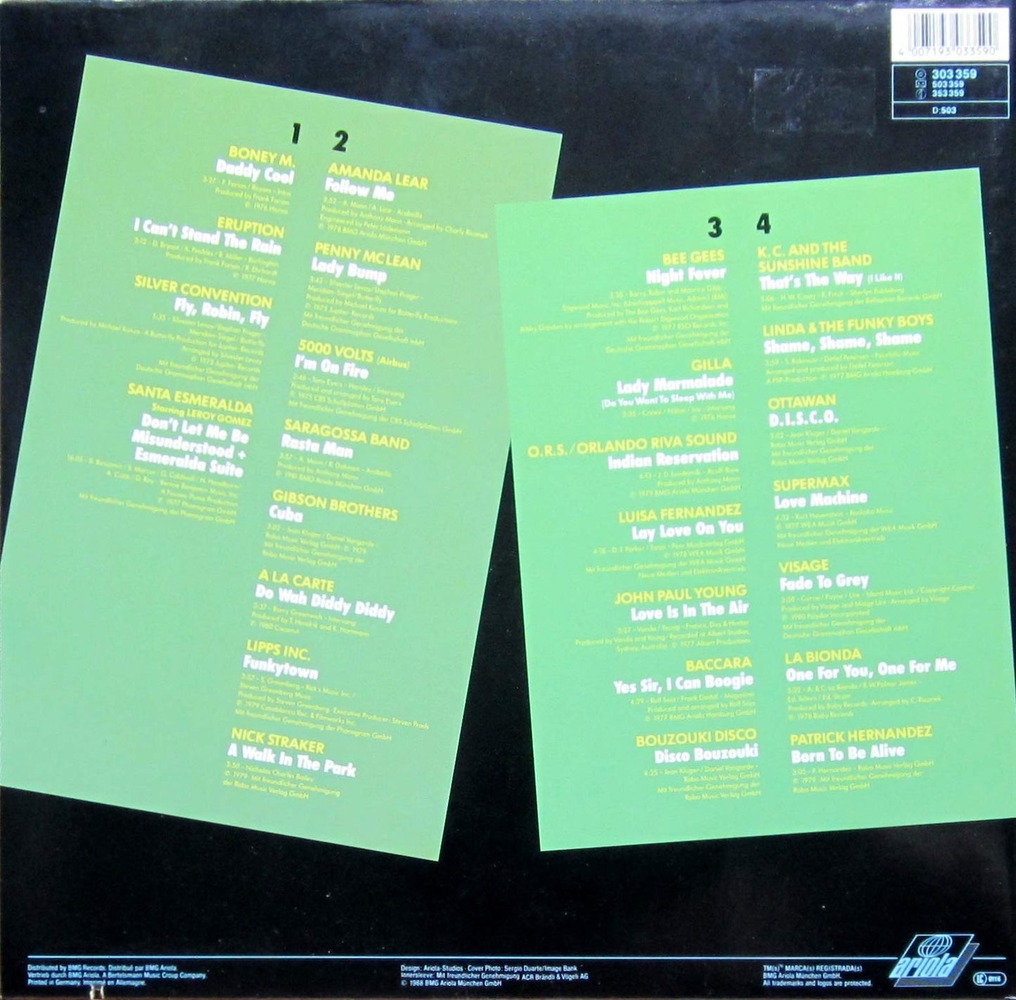 Boney M., Eruption, Silver Convention, Amanda Lear, Bee Gees.. [Vinyl LP]