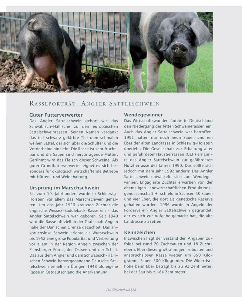 Das Schweinebuch: Von schönen Schweinen, seltenen Rassen und dem Wohl der Tiere (Tiere auf dem Land)