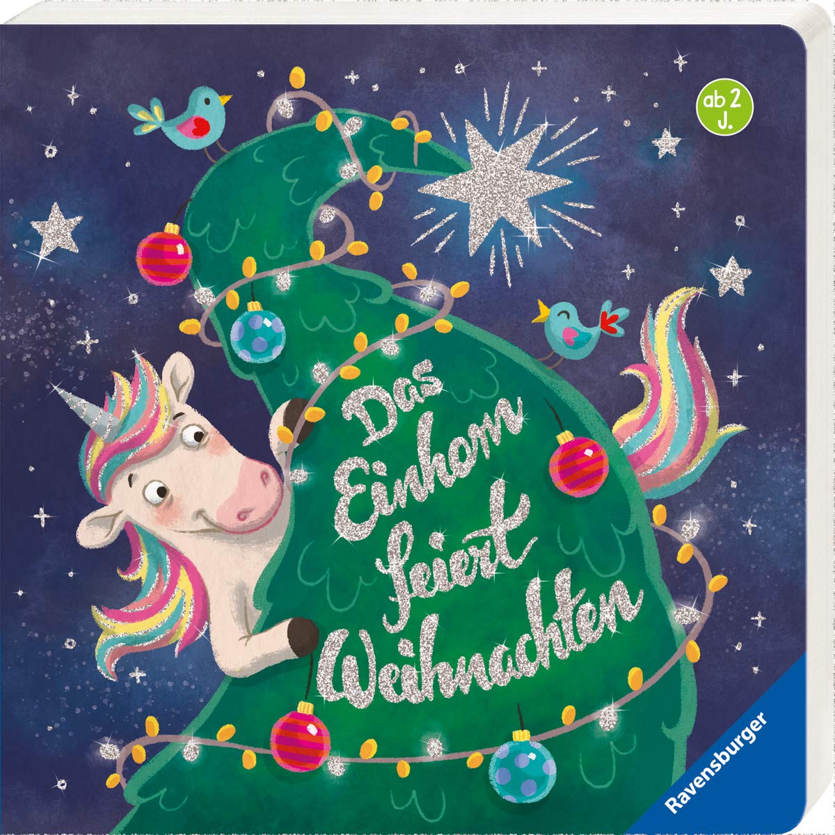 Das Einhorn feiert Weihnachten
