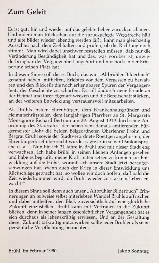 Alt-Brühler Bilderbuch / Ein Brühler Heimatbuch