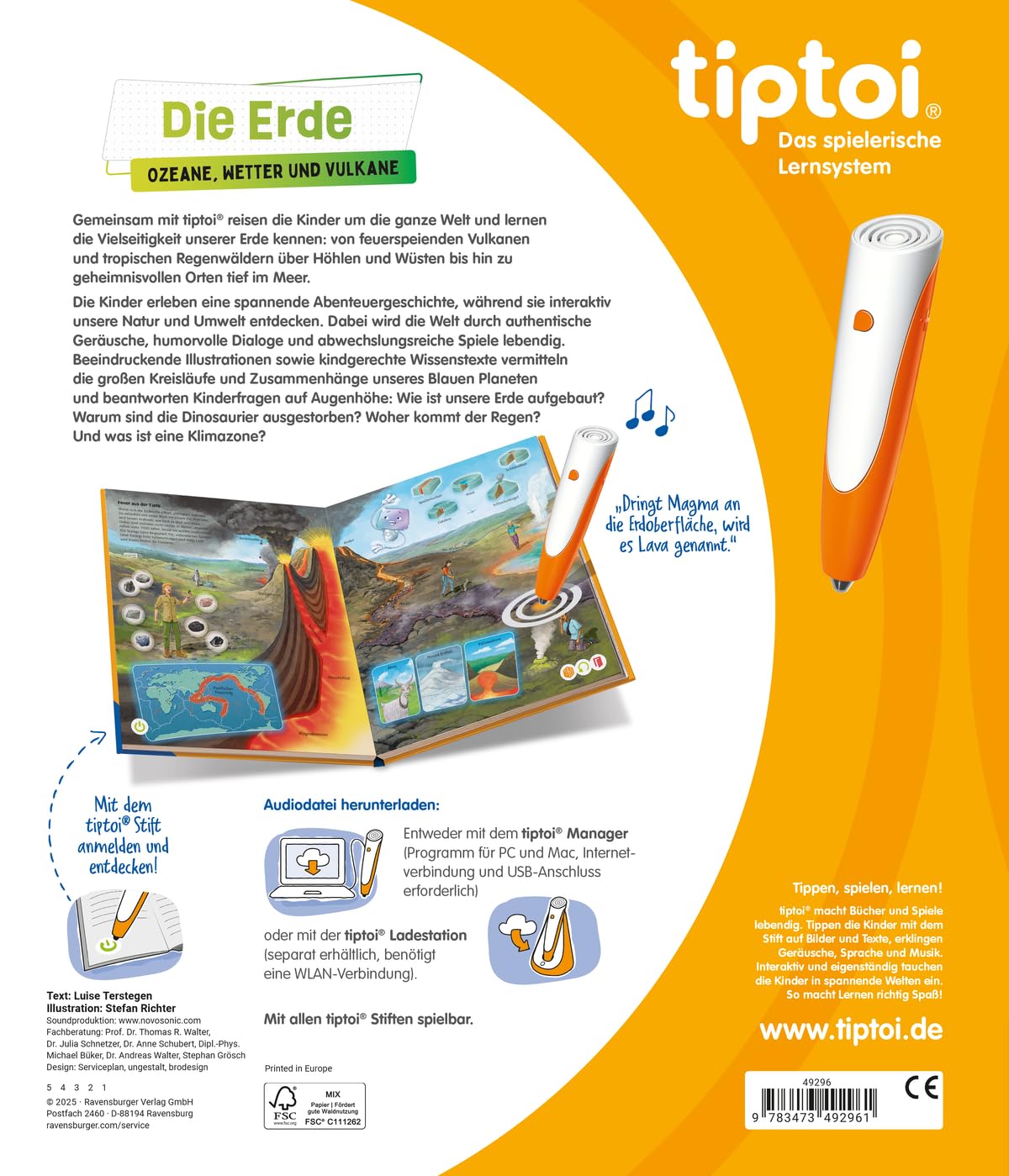 tiptoi® Die Erde: Ozeane, Wetter und Vulkane