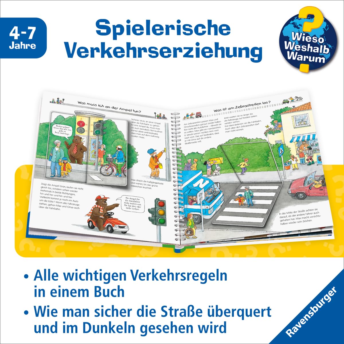 Wieso? Weshalb? Warum?, Band 5 - Pass auf im Straßenverkehr (Sachbuch ab 4 Jahre - mit Klappen): Pass Auf Im Strassenverkehr (Kernreihe, 5)