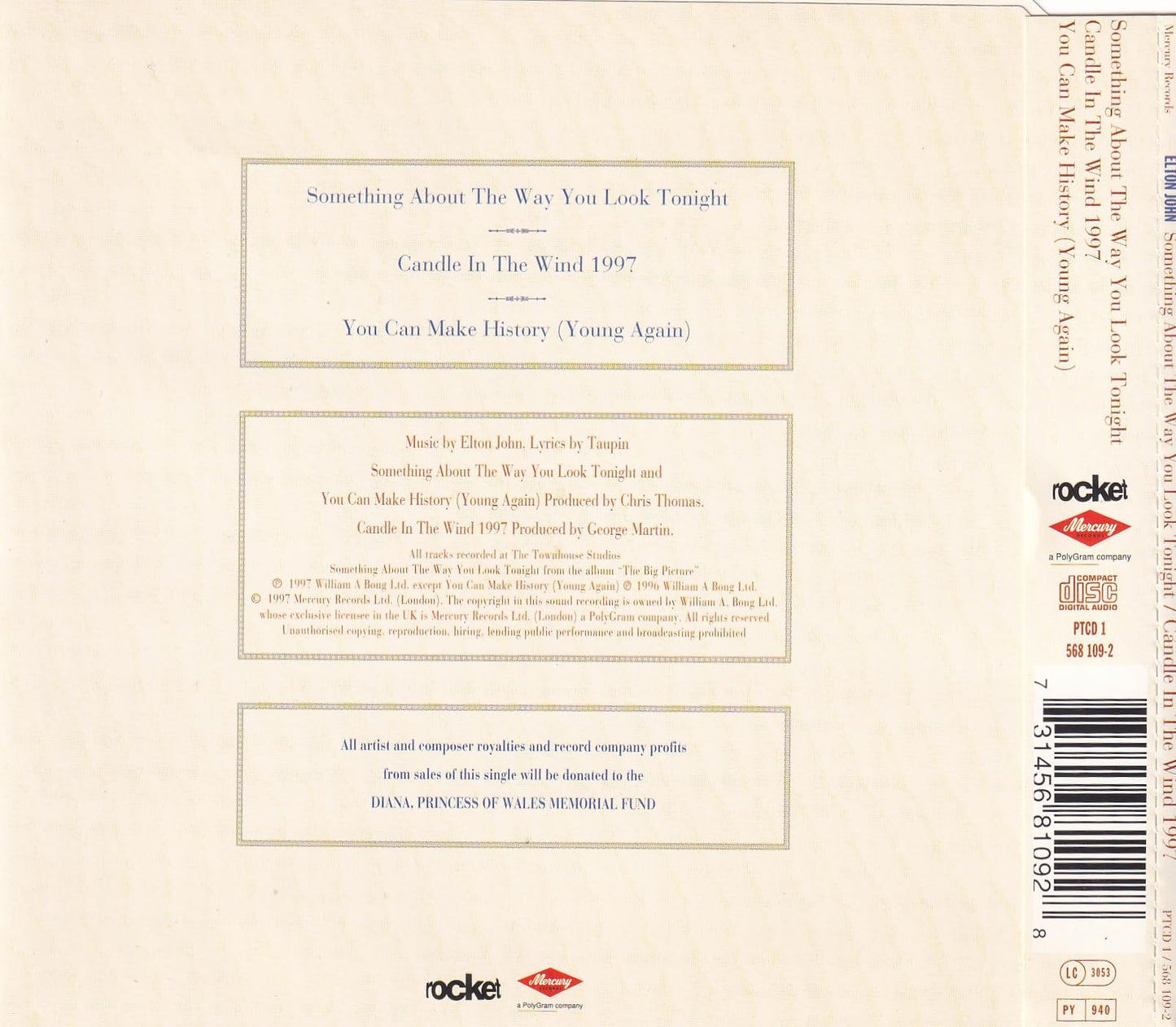 Something About The Way You Look Tonight / Candle In The Wind 1997