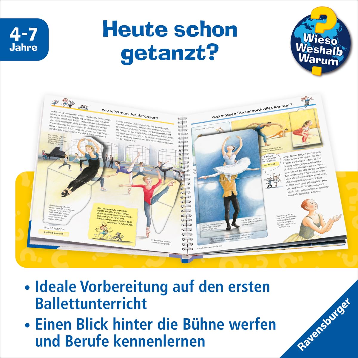 Wieso? Weshalb? Warum?, Band 54 - Komm mit ins Ballett (Sachbuch ab 4 Jahre - mit Klappen) (Kernreihe, 54)