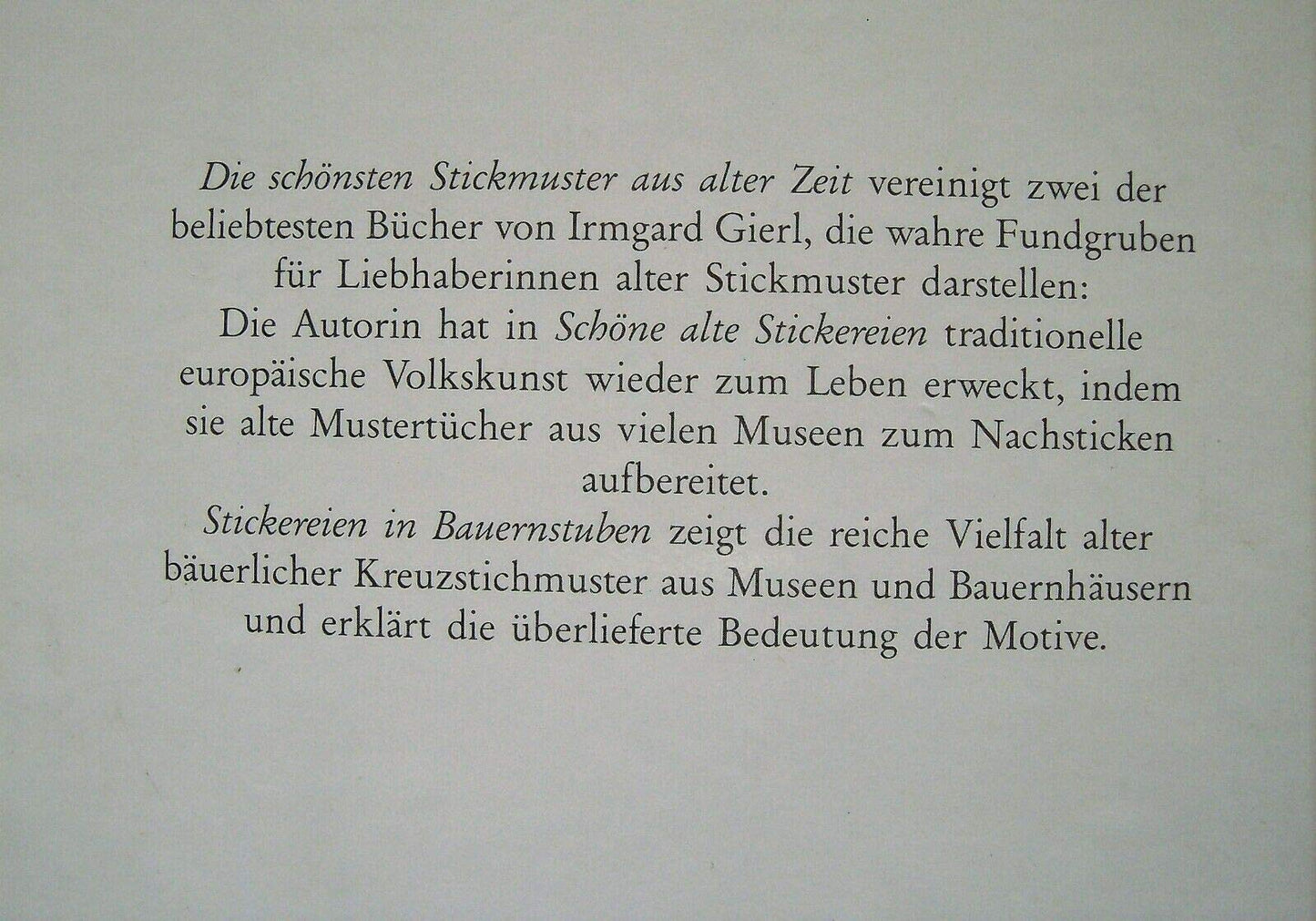 Die schönsten Stickmuster aus alter Zeit