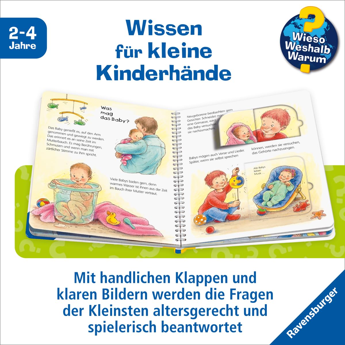 Wieso? Weshalb? Warum? junior, Band 12 - Unser Baby (Sachbuch ab 2 Jahre - mit Klappen) (junior, 12)