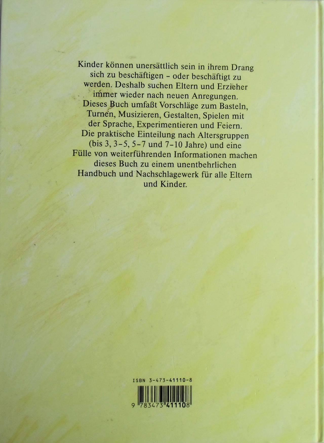 Das große Ravensburger Buch der Kinderbeschäftigung