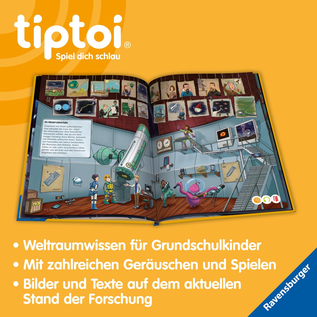 tiptoi® Der Weltraum: Raumfahrt, Sterne und Planeten, Weltall-Buch ab 6 Jahre