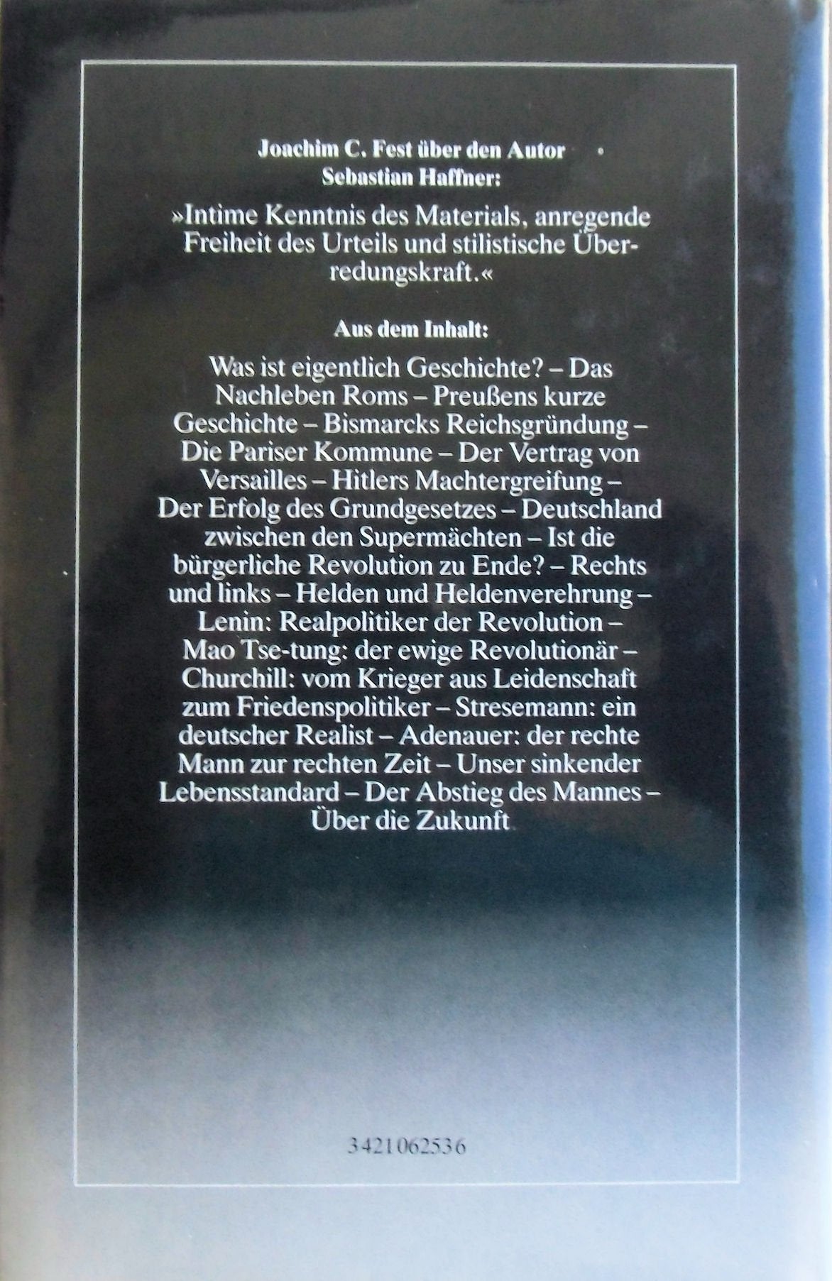 Im Schatten der Geschichte: Historisch-politische Variationen aus 20 Jahren