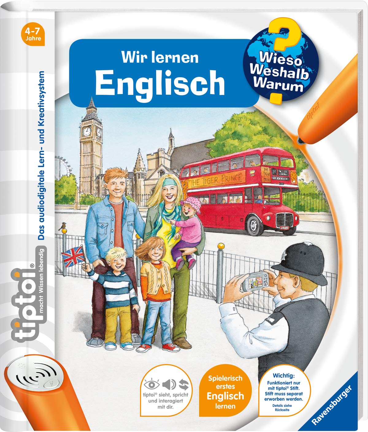 tiptoi® Wieso? Weshalb? Warum? Wir lernen Englisch: Mit über 1.500 Sounds (tiptoi® Wieso? Weshalb? Warum?, 5)