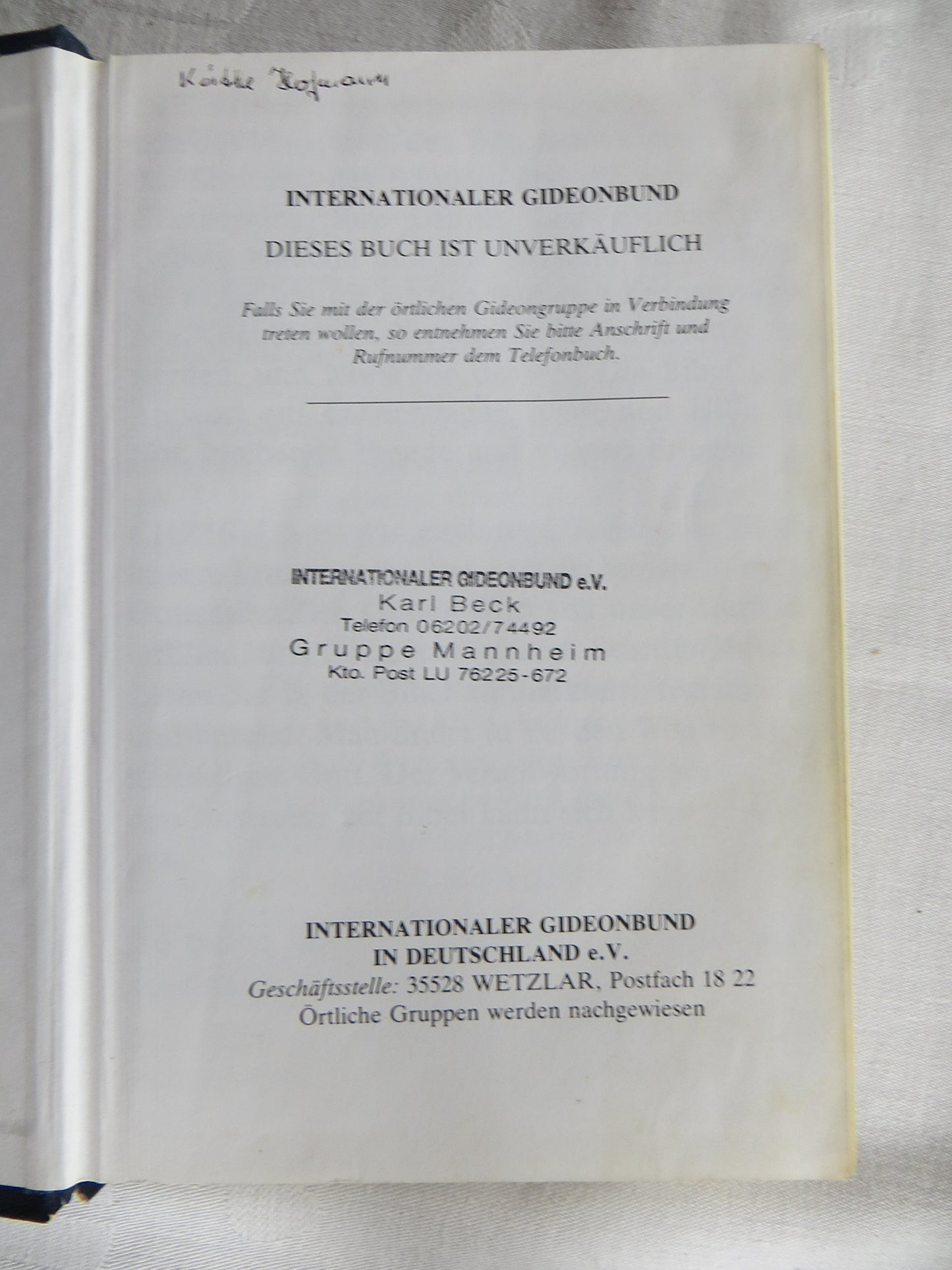 Neues Testament mit Psalmen und Sprüchen