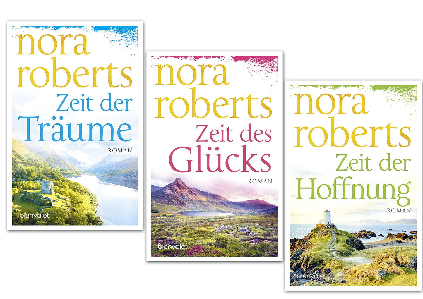 Nora Roberts Zeit Trilogie, Zeit der Träume, Zeit des Glücks, Zeit der Hoffnung (Blanvalet Verlag)