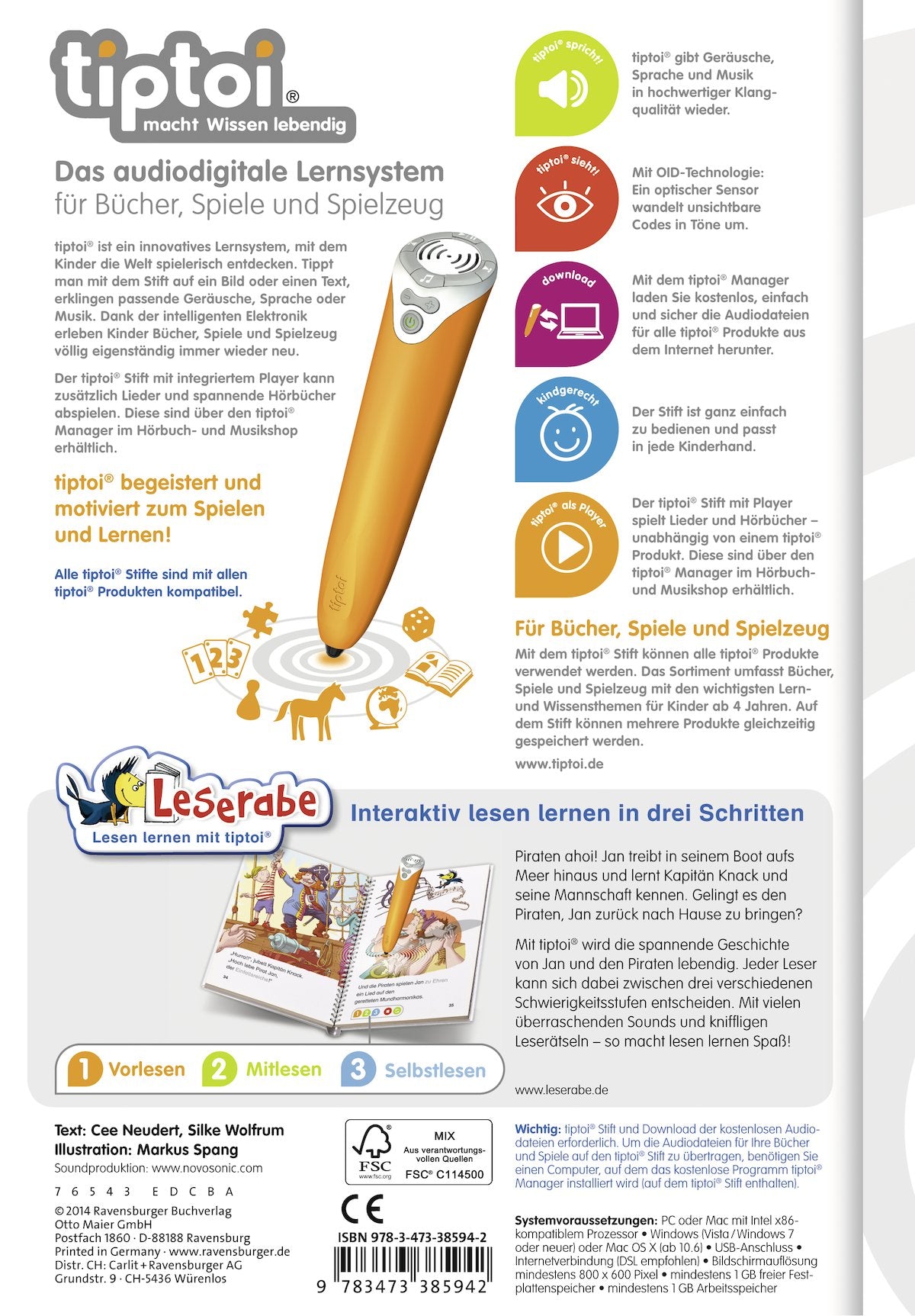 tiptoi® Jan und die Piraten: Für Leseanfänger ab der 1. Klasse (tiptoi® Leserabe)
