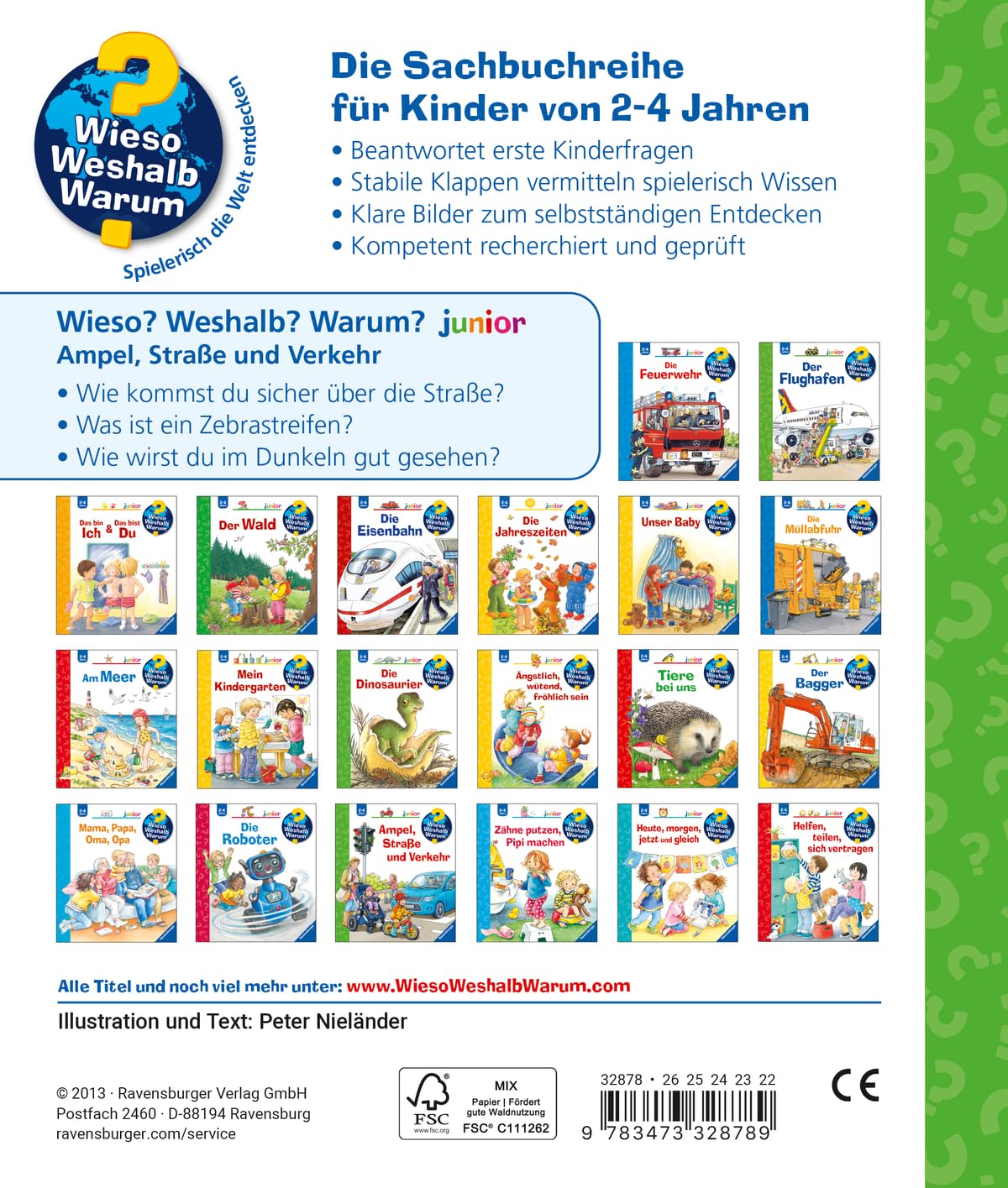 Wieso? Weshalb? Warum? junior, Band 48 - Ampel, Straße und Verkehr (Sachbuch ab 2 Jahre - mit Klappen) (junior, 48)