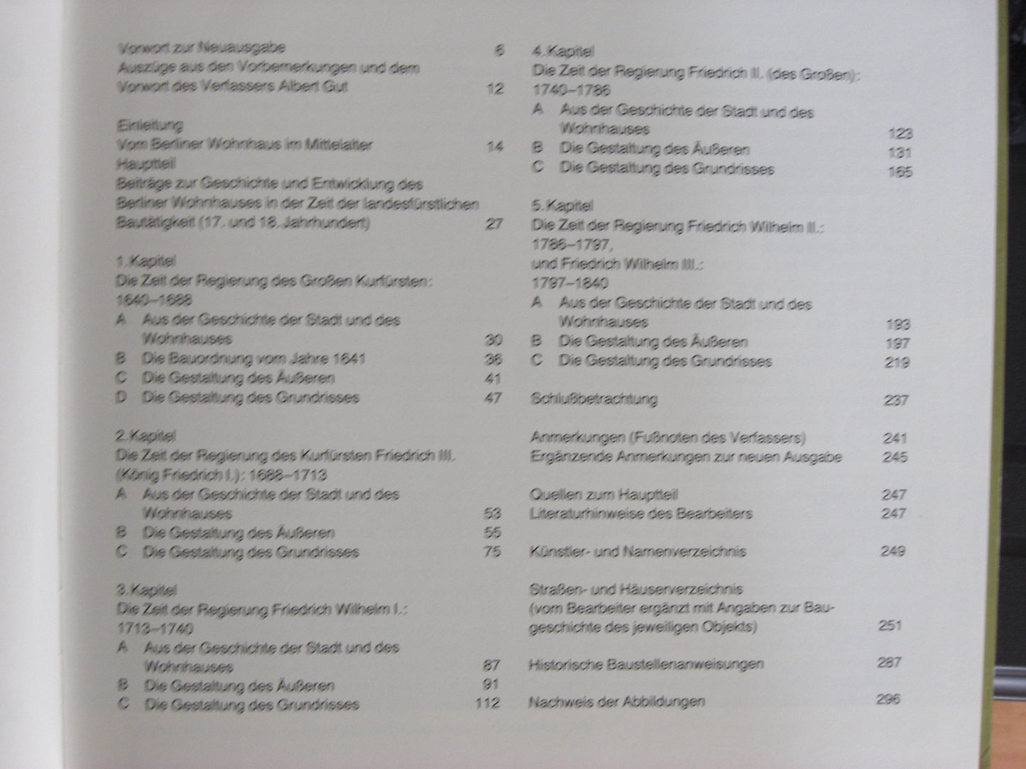 Das Berliner Wohnhaus des 17. und 18. Jahrhunderts.