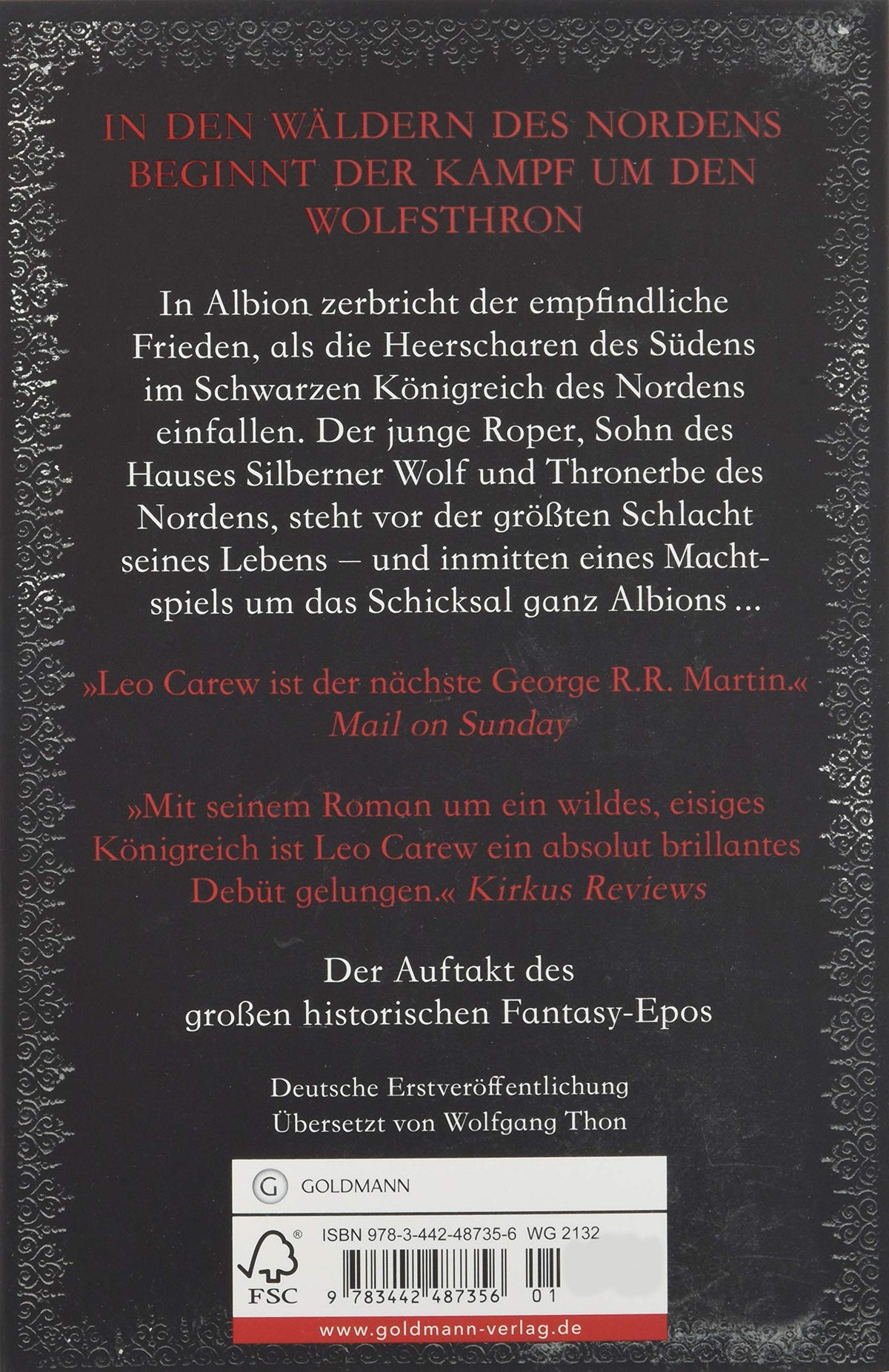 Wolfsthron: Roman (Under the Northern Sky, Band 1)