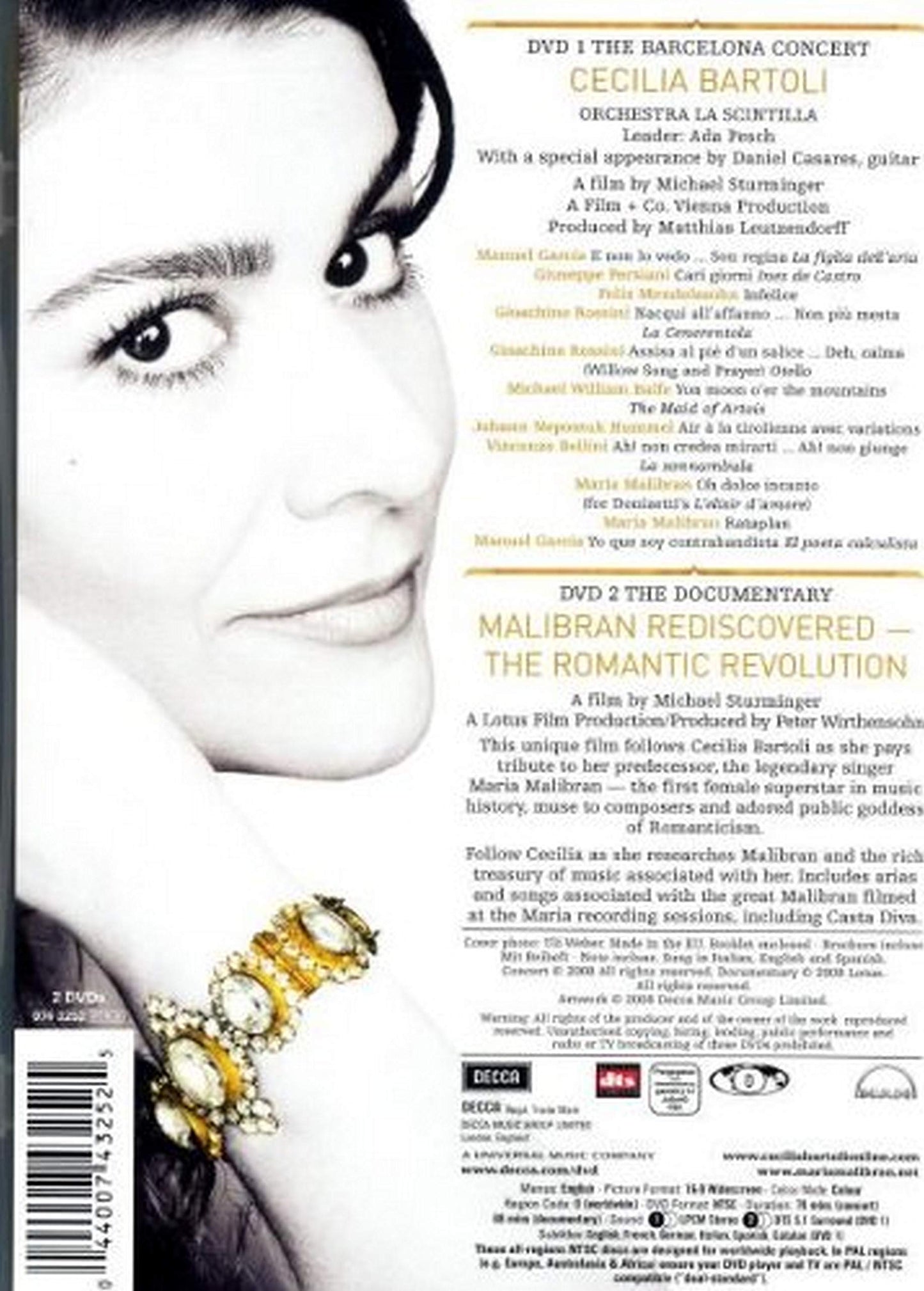 Cecilia Bartoli - Maria/The Barcelona Concert & Malibran Rediscovered [2 DVDs]