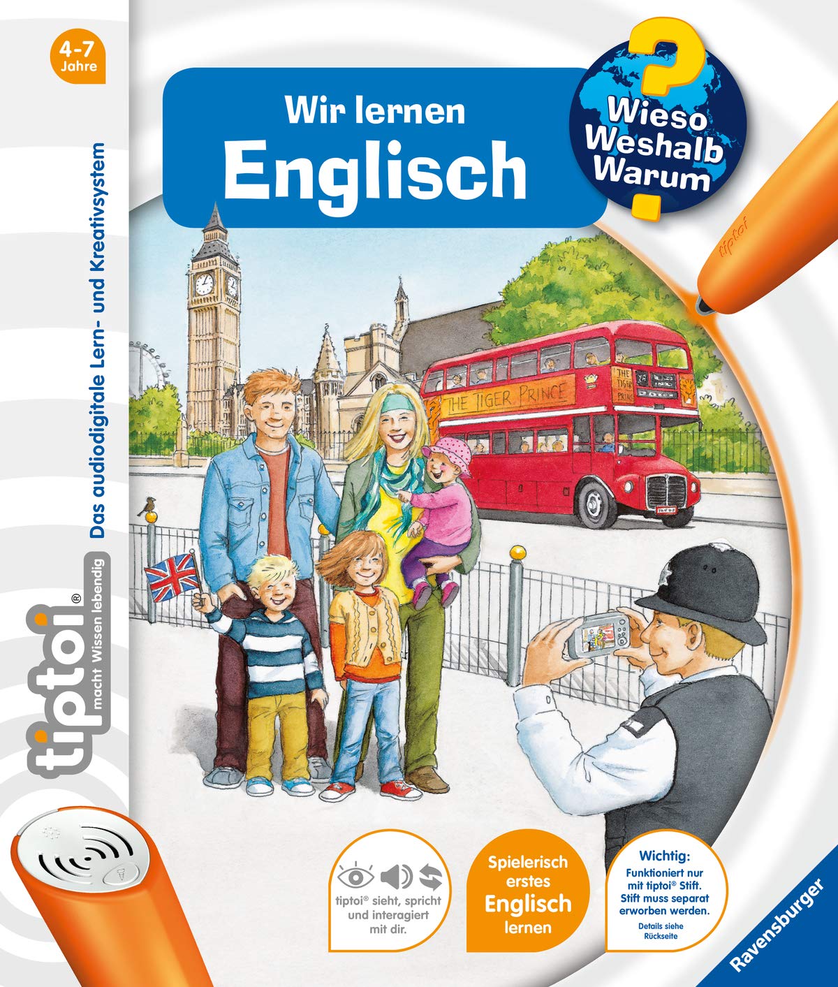 tiptoi® Wieso? Weshalb? Warum? Wir lernen Englisch: Mit über 1.500 Sounds (tiptoi® Wieso? Weshalb? Warum?, 5)