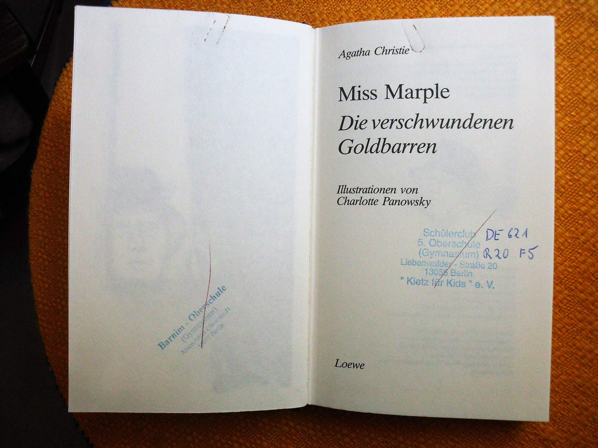 Agatha Christie: Miss Marple - Die verschwundenen Goldbarren [Loewe] [hardcover]