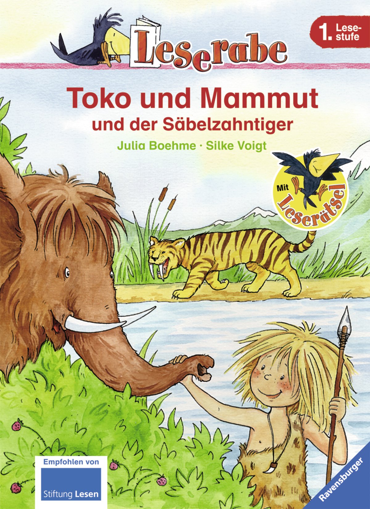 Toko und Mammut und der Säbelzahntiger: Mit Leserätsel (Leserabe - 1. Lesestufe)