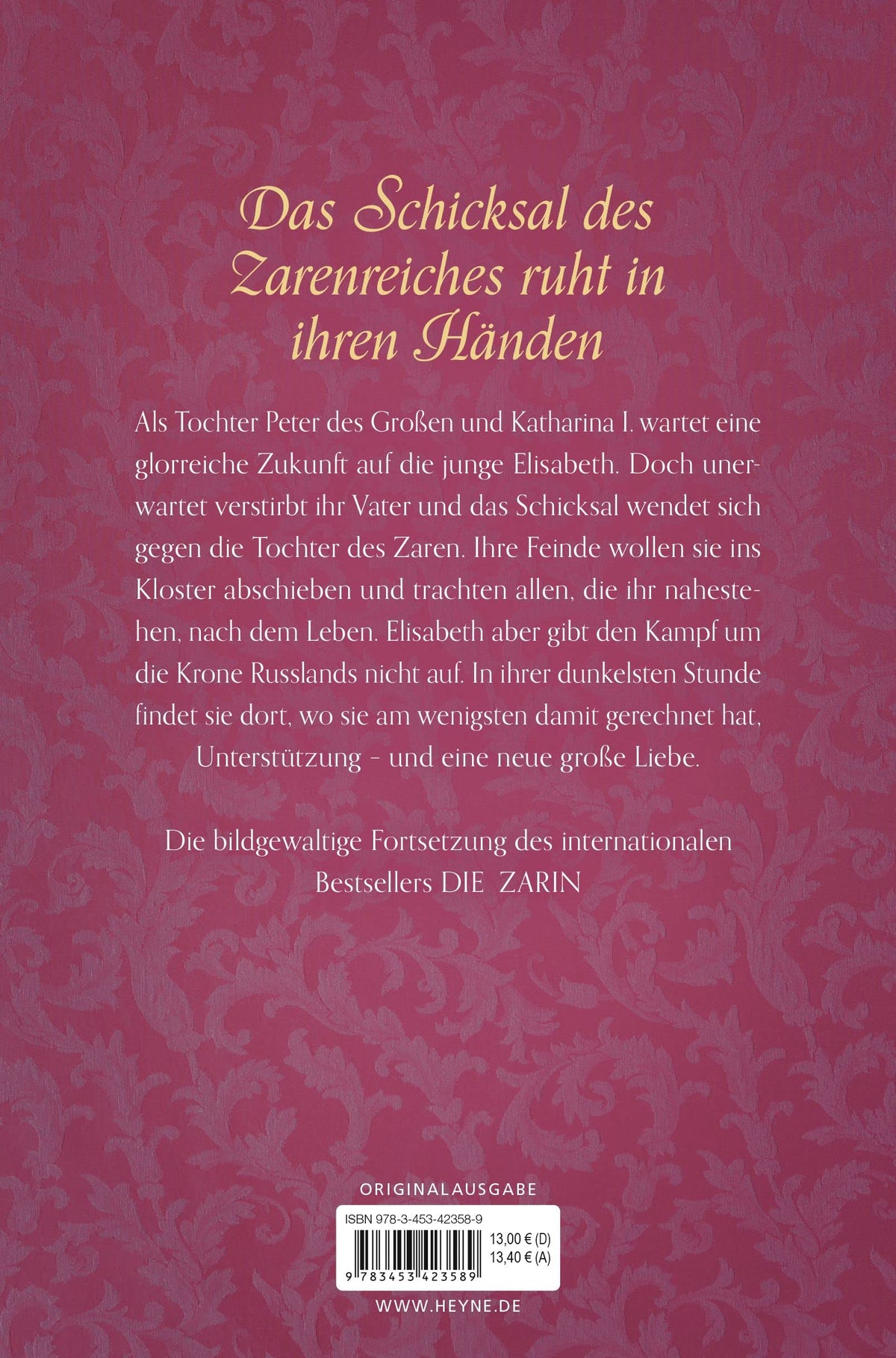 Die Tochter der Zarin: Historischer Roman (Die Zarin-Saga, Band 2)